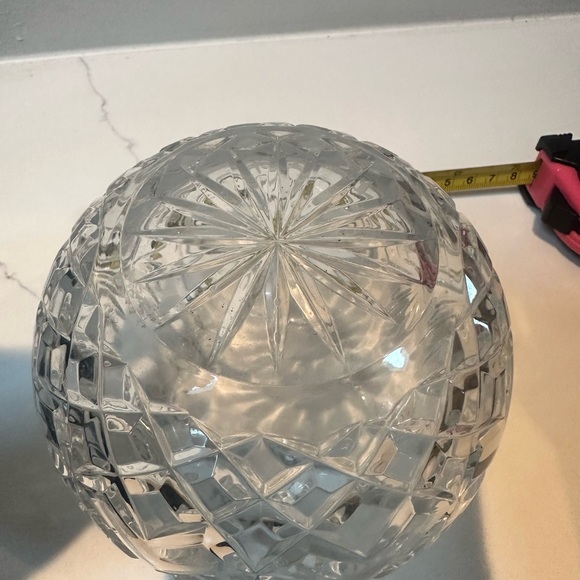 Vintage Crystal Glass Vase - Picture 6 of 6